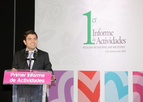 Nemer Monroy. Al frente del DIF Metepec.