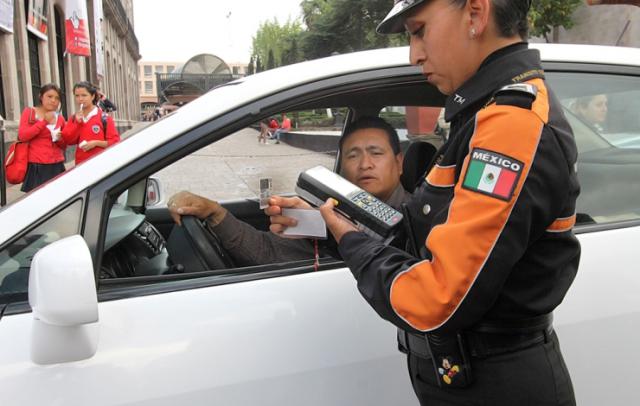 Toluca. Infracciones de tránsito.