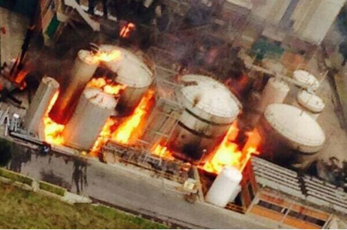 Incendio. Empresa en Ocoyoacac.