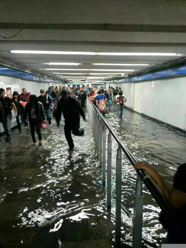 Metro Cuatro Caminos. Anegaciones.