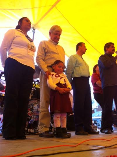 López Obrador. Proselitismo.