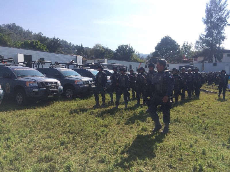 Gendarmería. Operativo en Valle de Bravo.