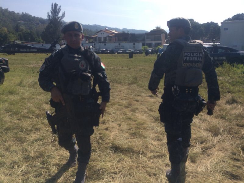 La Gendarmería. En acción.
