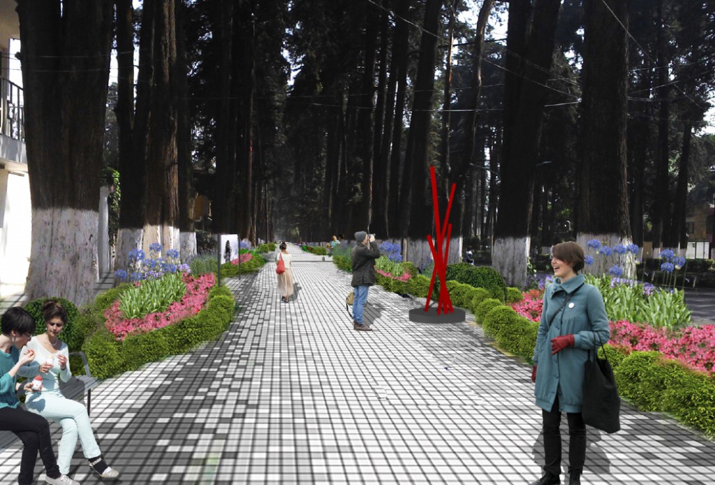 Paseo Colón. En remodelación.