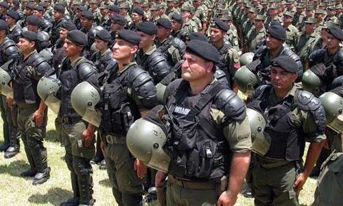 Gendarmería Nacional. A zona oriente.