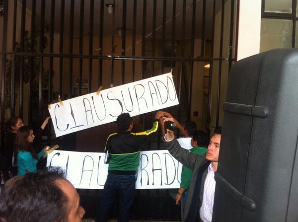 Ayuntamiento de Chapultepec. Protesta social.