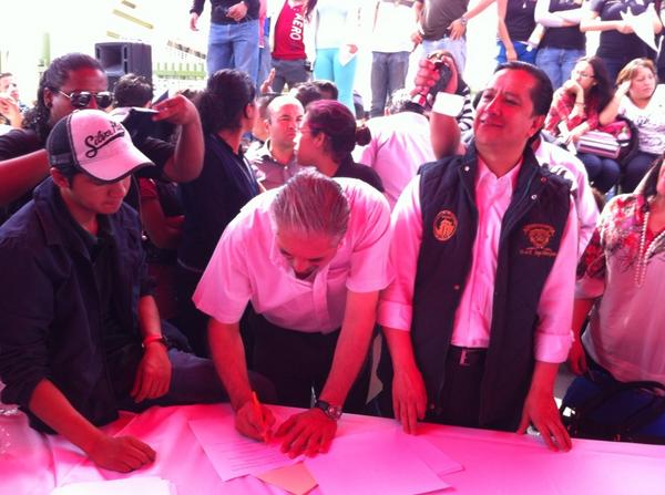 Jorge Olvera. Acuerdos en Chimalhuacán.