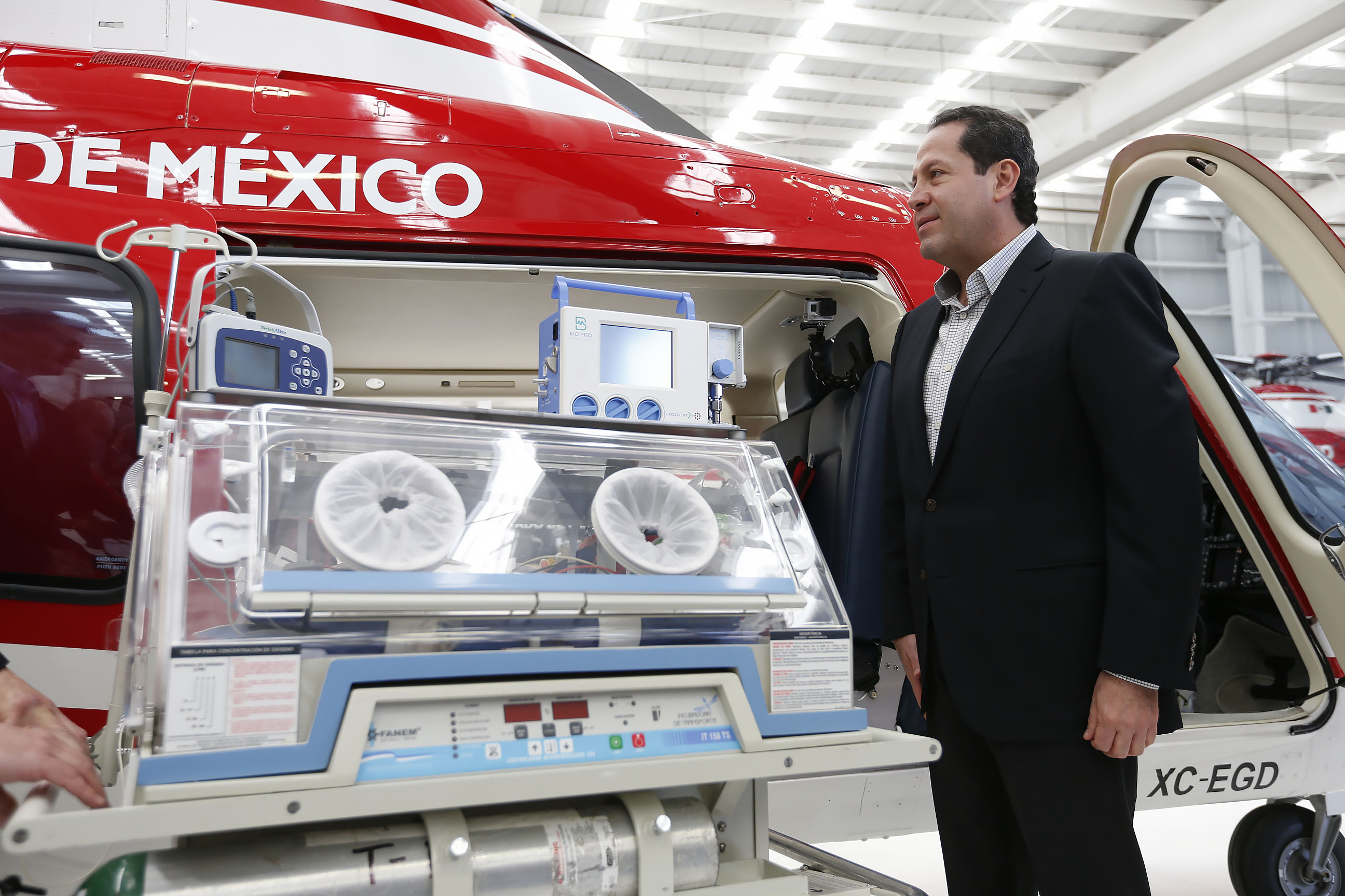 Cuerpo de emergencias. Helicóptero.