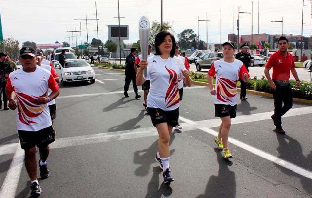Martha Hilda. Recorrido de la antorcha.