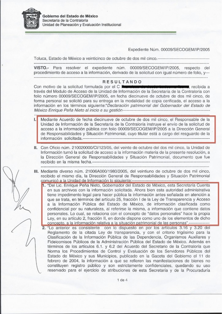 Transparencia cuestionada. La opacidad.