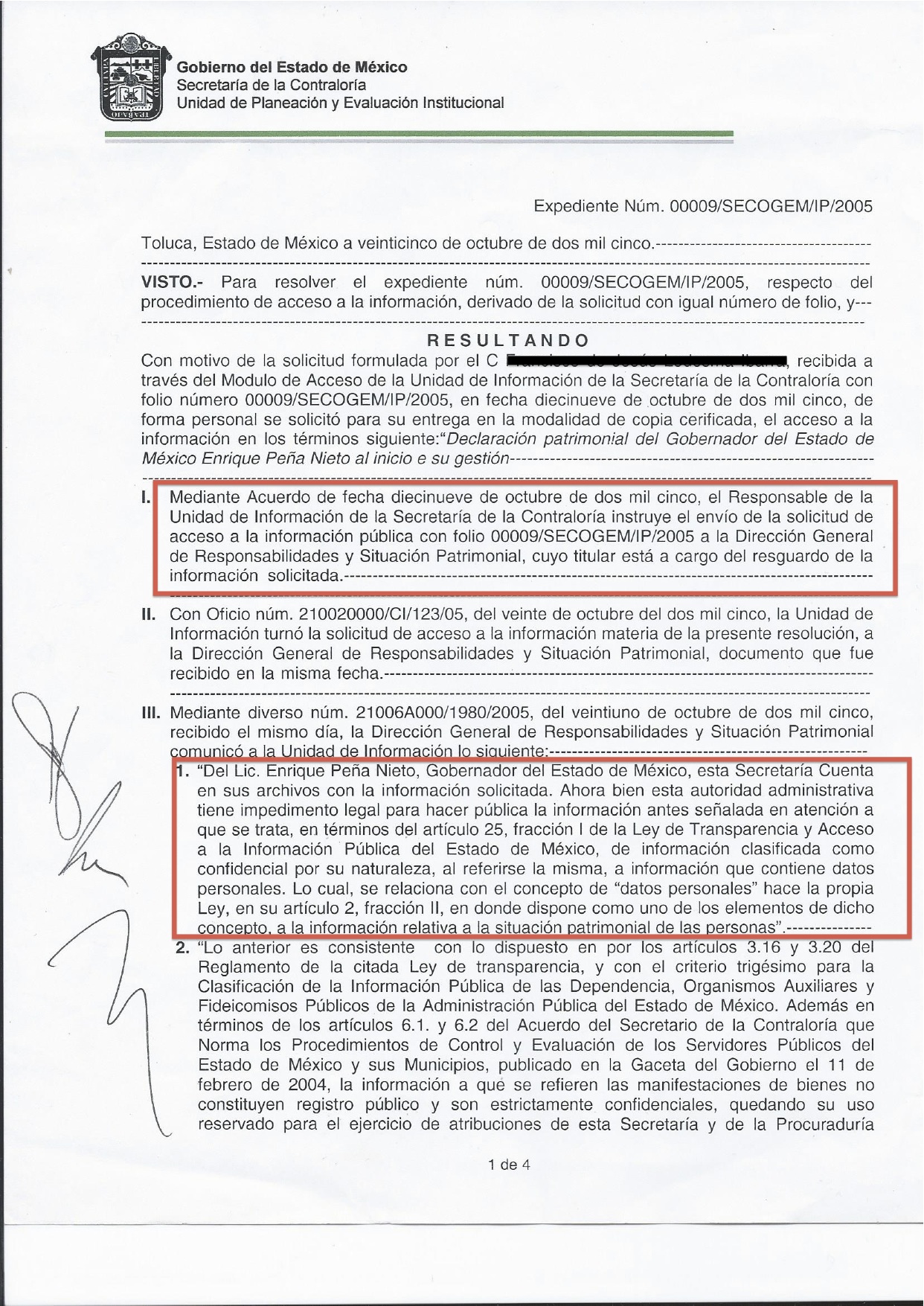 Transparencia cuestionada. La opacidad. 