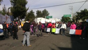 Colonos de Naucalpan. La inconformidad. Foto twitter.