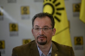 Omar Ortega. PRD a restituir candidaturas. Foto Especial.