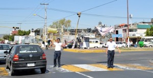 Tránsito en Neza. Transferencia de funciones. Foto Aytto de Neza.