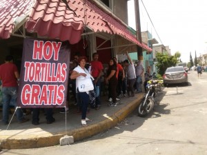 Imagen de tortillería de Neza. (Foto Especial)