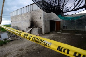 Casa en donde conectaba el túnel. Fuga de "El Chapo". Foto Agencia MVT.