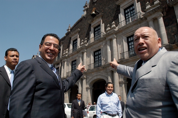 Rubèn Mendoza e Isidro Pastor en campaña en 2005. Foto Agencia MVT